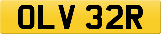 OLV 32R private number plate